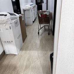Home Goods - Crowded bathroom area