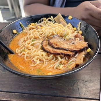 Ramen 101 - Pork Belly Ramen (Received 2 pieces after telling staff the pork was originally missing, but charged extra) - Ramen Near Me - Sacramento, California