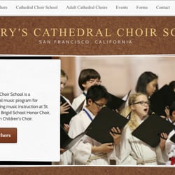 Lamb Consulting - Website development for St. Mary's Cathedral Choir School in SF in 2015