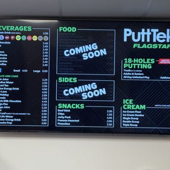 PuttTek Flagstaff - What's currently available but food is coming soon... - Mini Golf Near Me - Flagstaff, Arizona