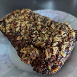 Nina's Home Bakery - Regular banana bread with walnuts, packed with organic, quality ingredients. Soooo good!