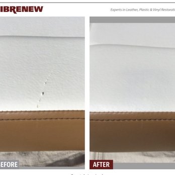Fibrenew Sherman-Gainesville - Boat cushion before & after. - Furniture Repair Near Me