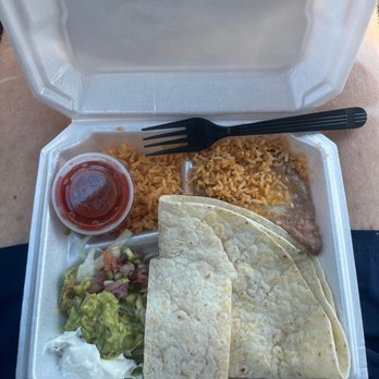Los Tacos - This is the chicken Quesadilla Special - Food Trucks Near Me - Fairhope, Alabama