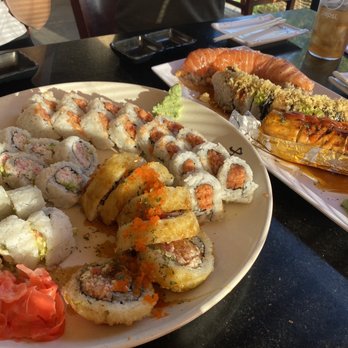 Love Sushi - Everything is so good, the garlic edemame is missing but it's also really good! - Sushi Bars Near Me - Bakersfield, California