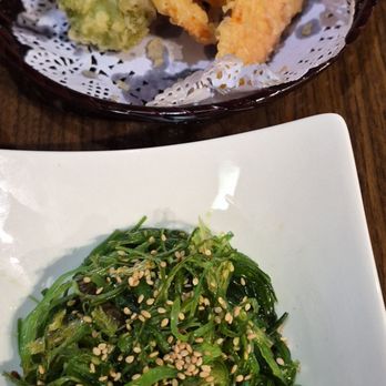 Tomo Sushi - Veggie tempura and Seaweed salad. - Sushi Bars Near Me - San Jose, California Tomo Sushi - Veggie tempura and Seaweed salad. - Sushi Bars Near Me - San Jose, California