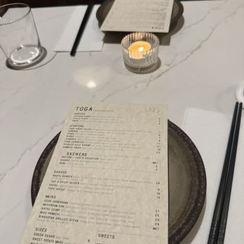 Toga - Menu - French Near Me - Houston, Texas
