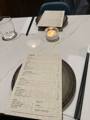 Menu photo 2 Toga Houston, TX
