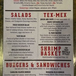 The End Zone - Menu back