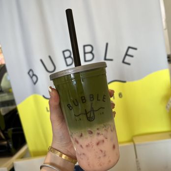Bubble U - Rose Matcha with Sakura Agar Boba - Coffee & Tea Near Me - Los Angeles, California Bubble U - Rose Matcha with Sakura Agar Boba - Coffee & Tea Near Me - Los Angeles, California