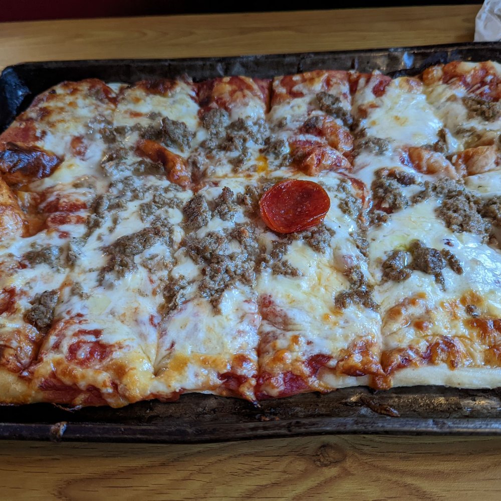 Len & Jo's - Mixed cheese with meatballs - Pizza Near Me - Port Jervis, New York Len & Jo's - Mixed cheese with meatballs - Pizza Near Me - Port Jervis, New York