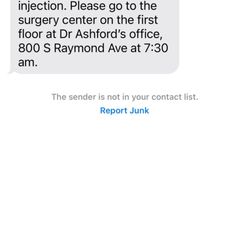 Roy F Ashford, MD - The "service" here