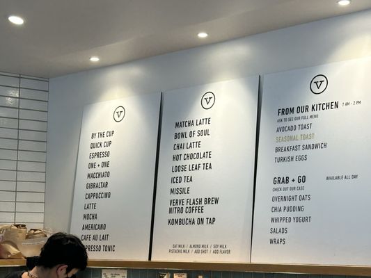 Menu photo 1 Verve Coffee Roasters Palo Alto, CA Menu photo 1 Verve Coffee Roasters Palo Alto, CA