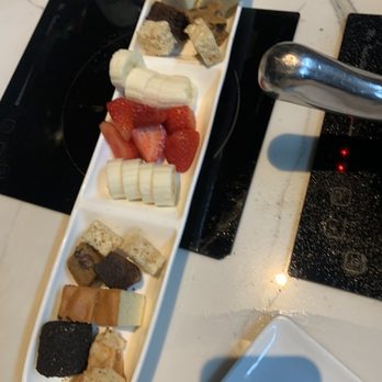 The Melting Pot - Tray of Chocolate dippers - Fondue Near Me - Pittsburgh, Pennsylvania The Melting Pot - Tray of Chocolate dippers - Fondue Near Me - Pittsburgh, Pennsylvania