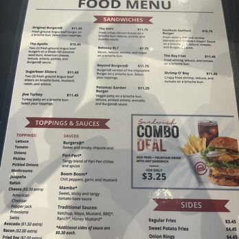 Burgers@ Apollo - MENU - Burgers Near Me - Camp Springs, Maryland