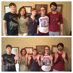 Peaceful Presents - Students beaming Reiki healing energy from their hands after taking Holy Fire Reiki I and II
