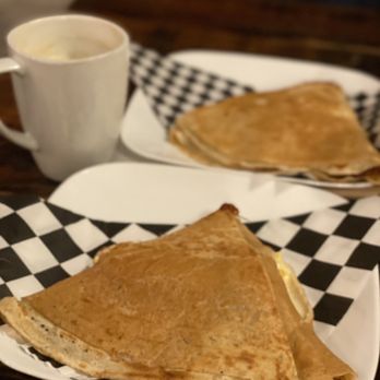 Jammin' Crepes - Egg and Bacon Scrambler. Green eggs and ham. - Creperies Near Me - Princeton, New Jersey Jammin' Crepes - Egg and Bacon Scrambler. Green eggs and ham. - Creperies Near Me - Princeton, New Jersey