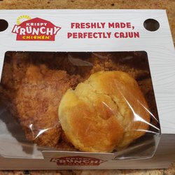 Krispy Krunchy Chicken - 2 pc mix chicken... breast + wing + biscuit