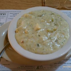 The Broccoli Soup was thick and chunky.