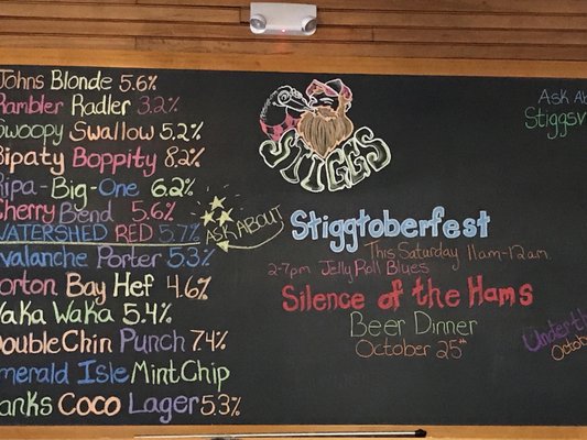 Menu photo 8 Stiggs Brewing & Kitchen Boyne City, MI Menu photo 8 Stiggs Brewing & Kitchen Boyne City, MI