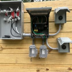 Outdoor RV hookup custom build