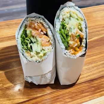 IJ Sushi Burrito - Dancing salmon - Sushi Bars Near Me - Seattle, Washington