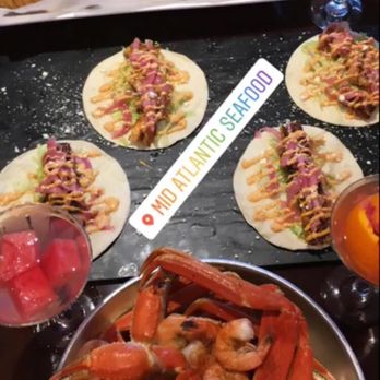 Mid Atlantic Seafood - Fried Tilapia, fish and shrimp tacos, and steamed snow crab legs and shrimp. - Seafood Near Me - Laurel, Maryland