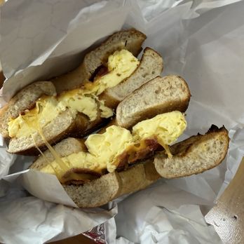 5th Ave Bagelry - Bacon egg and cheese bagel - Bagels Near Me - Long Beach, California