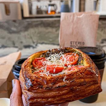 Stereoscope - Pesto Quiche. Ig mel_foodie_ventures - Coffee Roasteries Near Me - Newport Beach, California