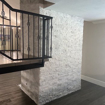 Creative Tile Services - Backside of fireplace. - General Contractors Near Me