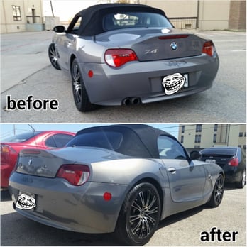 Aloha Glass Tinting - Z4 - legal tint on front side windows and limo tint on the back window - Auto Glass Services Near Me - Copperas Cove, Texas