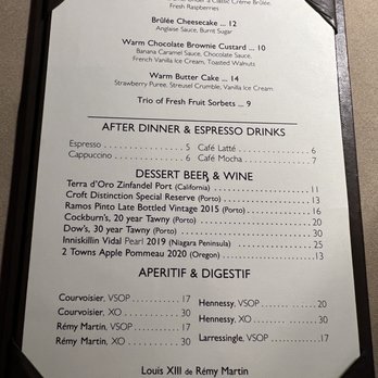 Queensview Steakhouse - Dessert menu - Steakhouses Near Me - Long Beach, California Queensview Steakhouse - Dessert menu - Steakhouses Near Me - Long Beach, California