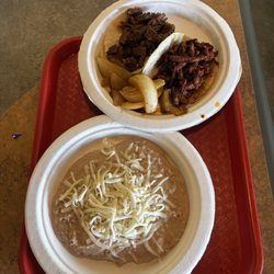Taqueria El patron - Side of frijol and two tacos