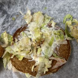 Arby's - I know Arby's doesn't use a lot of lettuce on their menu, but this is just gross.