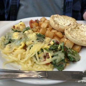 Reveille Cafe Roswell - Scrambled with spinach - Coffee & Tea Near Me - Roswell, Georgia
