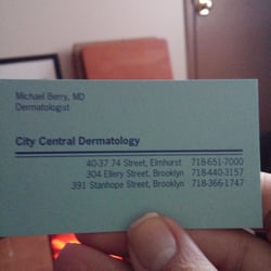 City Central Dermatology - Business Card and other locations.
