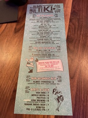 Menu photo 6 Mai Tiki Ferndale, MI