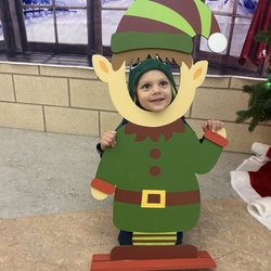 Fred Moore Day Nursery School - This is my son in the Christmas picture elf and a few other cute pictures at Christmas time as well
