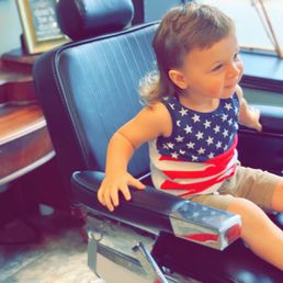 Style: Mullet / Model: Arlo / Age: 2 / Stylist: Crystal Location: 1776 Men's Grooming Parlor - Collierville