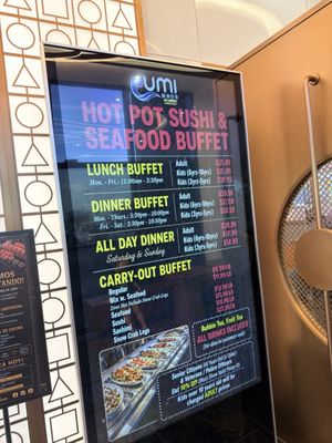 Menu photo 7 Umi Hotpot Sushi Buffet Tempe, AZ Menu photo 7 Umi Hotpot Sushi Buffet Tempe, AZ