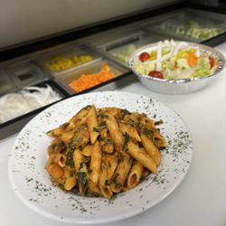 A Slice of Heaven - Pene ala vodka with fresh spinach