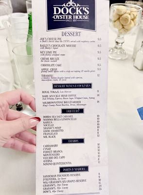 Menu photo 5 Dock's Oyster House Atlantic City, NJ