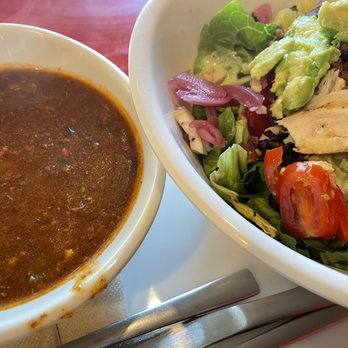 Panera Bread - Turkey chili soup and Cobb salad - Sandwiches Near Me - Austin, Texas