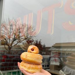 Jelly donuts, Sufganiyot, for Hanukkah :) (although I get jelly-filled donuts all year-round) Jelly donuts, Sufganiyot, for Hanukkah :) (although I get jelly-filled donuts all year-round)