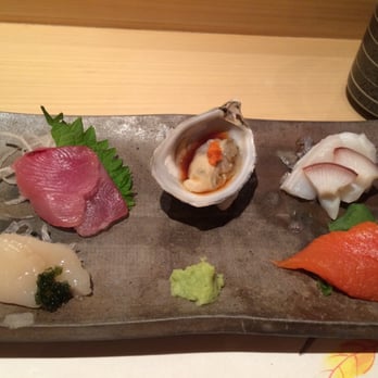 Kabuto - Sashimi: oyster, scallop, salmon, octopus, squid and tuna - Sushi Bars Near Me - Las Vegas, Nevada Kabuto - Sashimi: oyster, scallop, salmon, octopus, squid and tuna - Sushi Bars Near Me - Las Vegas, Nevada
