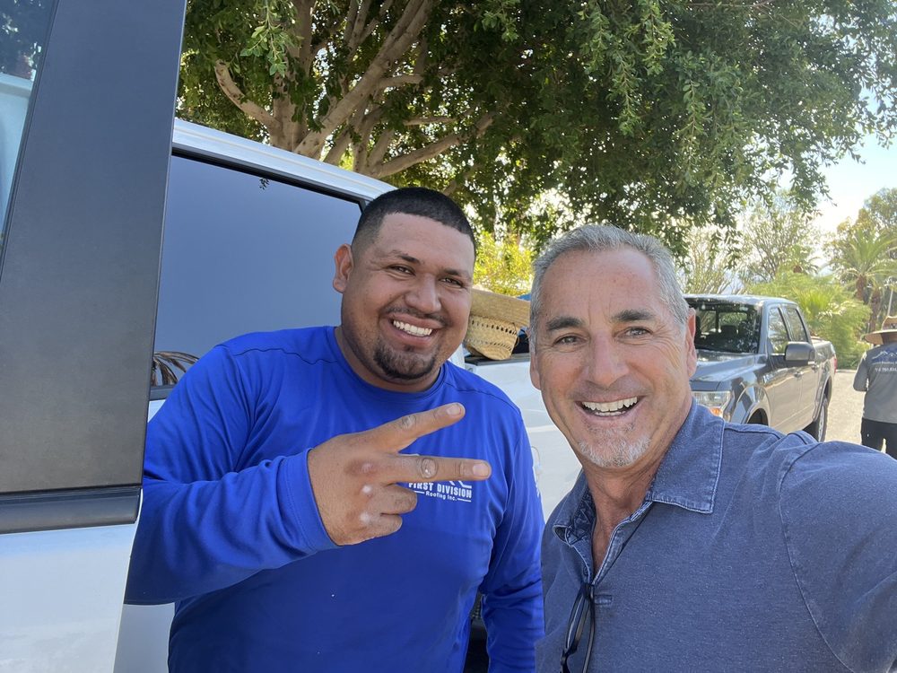 Slide of First Division Roofing