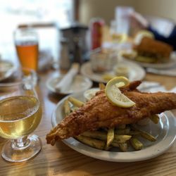 Council Rock Brewery - Fabulous dinner tonight at Council Rock!!! Awesome Fish fry garlic pesto fries 1911Honey crisp Cider all American IPA