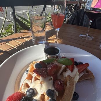 Sapphire - Lemon waffles - New American Near Me - Laguna Beach, California