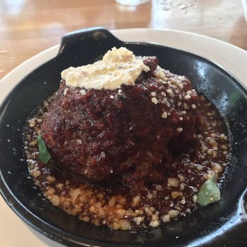 Doc B's Restaurant + Bar - 1.5 lbs angry meatball with ricotta - New American Near Me - Fort Worth, Texas