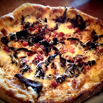 Pizza Nova - Portobello and pancetta pizza - Pizza Near Me - Solana Beach, California Pizza Nova - Portobello and pancetta pizza - Pizza Near Me - Solana Beach, California