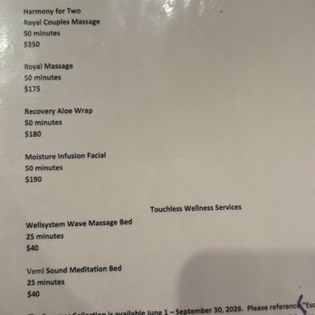 Alvadora Spa - Menu for extras - Day Spas Near Me - Phoenix, Arizona
